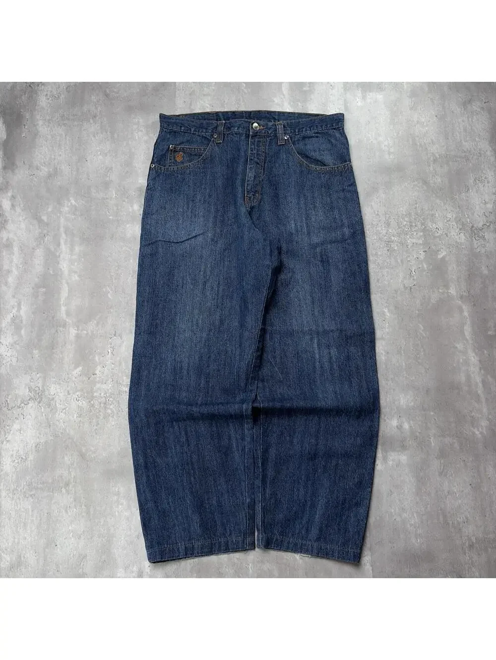 Y2K Dark Wash Rocawear Grunge Baggy Carpenter Denim Jeans